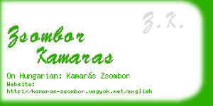 zsombor kamaras business card
